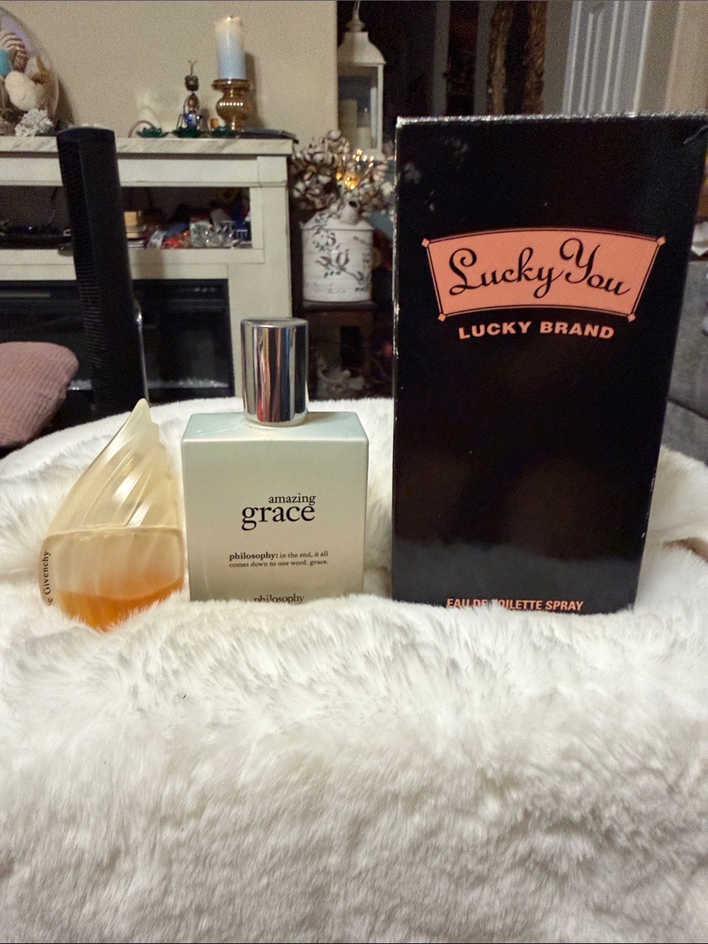 Philosophy Amazing Grace, Lucky You, Amarige de Givenchy